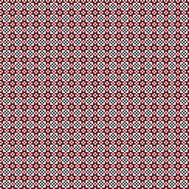 Soyut çapraz desen, üretken hesaplama sanatı, vektör illüstrasyonu