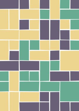Ofset Quads üretken sanat arka planı, vektör illüstrasyonu