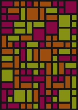 Ofset Quad üretken sanat arkaplan çizimi