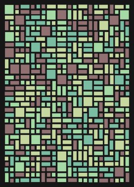 Ofset Quads üretken sanat arka planı, vektör illüstrasyonu