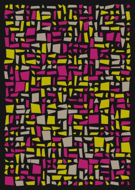 Ofset Quads üretken sanat arka planı, vektör illüstrasyonu