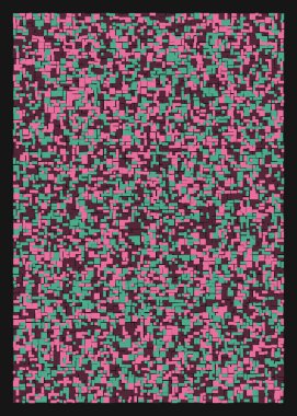 Ofset Quads üretken sanat arka planı, vektör illüstrasyonu