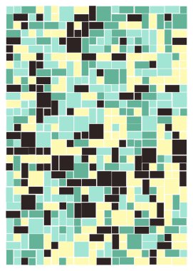 Ofset Quads üretken sanat arka planı, vektör illüstrasyonu