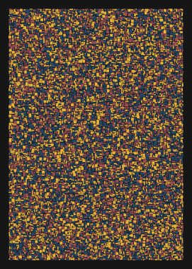 Ofset Quads üretken sanat arka planı, vektör illüstrasyonu