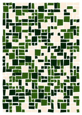 Ofset Quads üretken sanat arka planı, vektör illüstrasyonu