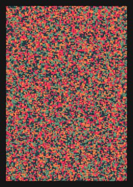 Ofset Quads üretken sanat arka planı, vektör illüstrasyonu