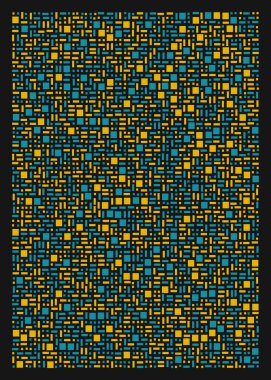 Ofset Quads üretken sanat arka planı, vektör illüstrasyonu