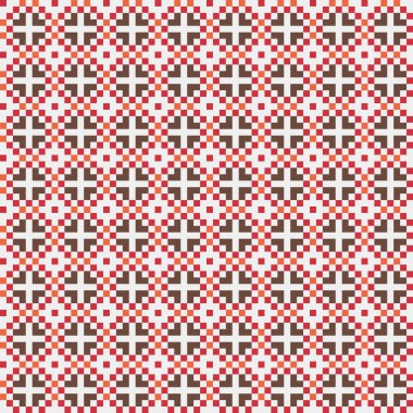 Soyut çapraz desen, üretken hesaplama sanatı, vektör illüstrasyonu