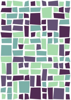 Ofset Quads üretken sanat arka planı, vektör illüstrasyonu