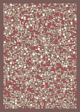 Ofset Quads üretken sanat arka planı, vektör illüstrasyonu