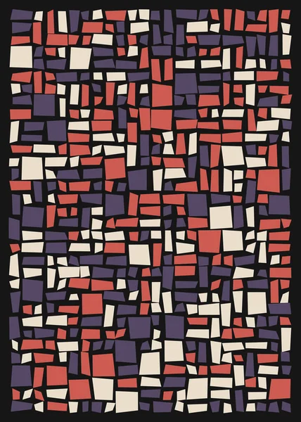 Ofset Quads üretken sanat arka planı, vektör illüstrasyonu