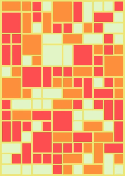 Décalage Quads Fond Art Génératif Illustration Vectorielle — Image vectorielle