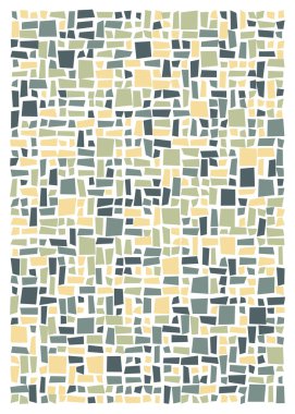 Ofset Quads üretken sanat arka planı, vektör illüstrasyonu