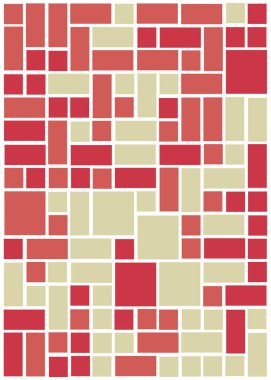 Ofset Quads üretken sanat arka planı, vektör illüstrasyonu