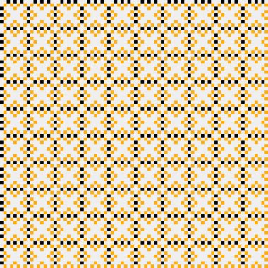 Soyut çapraz desenli üretken hesaplama sanatı çizimi