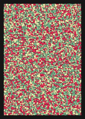 Ofset Quads üretken sanat arka planı, vektör illüstrasyonu