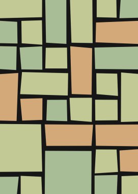 Ofset Quads üretken sanat arka planı, vektör illüstrasyonu