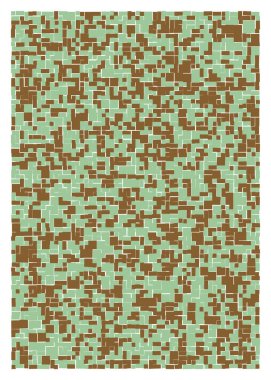 Ofset Quads üretken sanat arka planı, vektör illüstrasyonu