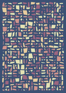 Ofset Quads üretken sanat arka planı, vektör illüstrasyonu