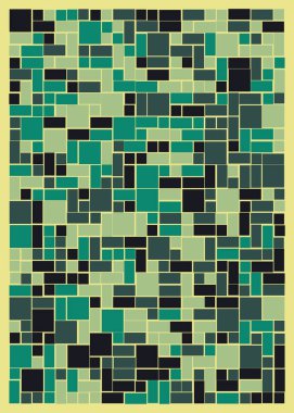 Ofset Quads üretken sanat arka planı, vektör illüstrasyonu