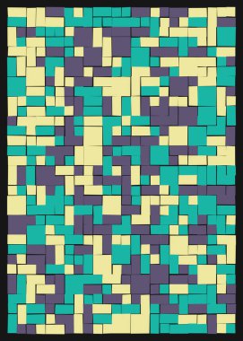 Ofset Quad üretken sanat arkaplan çizimi