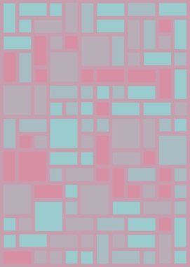 Ofset Quads üretken sanat arka planı, vektör illüstrasyonu