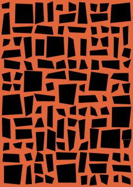 Ofset Quads üretken sanat arka planı, vektör illüstrasyonu