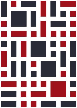 Ofset Quads üretken sanat arka planı, vektör illüstrasyonu