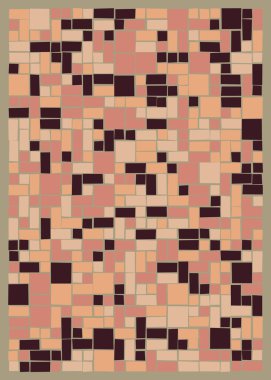 Ofset Quads üretken sanat arka planı, vektör illüstrasyonu