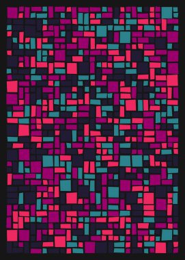 Ofset Quad üretken sanat arkaplan çizimi