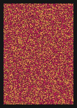 Ofset Quads üretken sanat arka planı, vektör illüstrasyonu