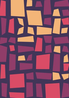 Ofset Quads üretken sanat arka planı, vektör illüstrasyonu