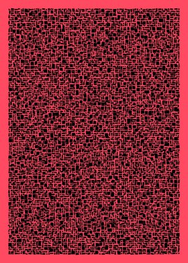 Ofset Quads üretken sanat arka planı, vektör illüstrasyonu