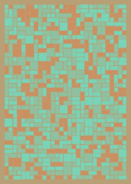 Ofset Quads üretken sanat arka planı, vektör illüstrasyonu