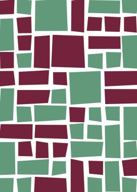 Ofset Quads üretken sanat arka planı, vektör illüstrasyonu