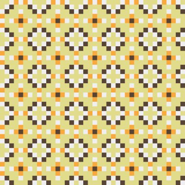 Soyut çapraz desen, üretken hesaplama sanatı, vektör illüstrasyonu