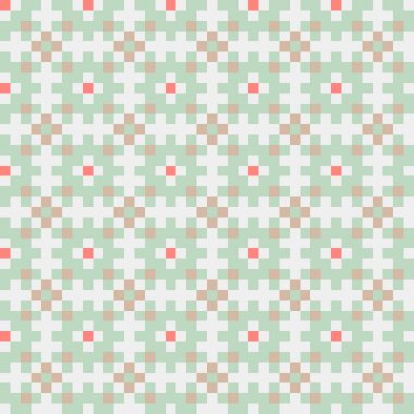 Soyut çapraz desen, üretken hesaplama sanatı, vektör illüstrasyonu