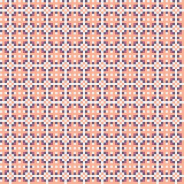 Soyut çapraz desen, üretken hesaplama sanatı, vektör illüstrasyonu