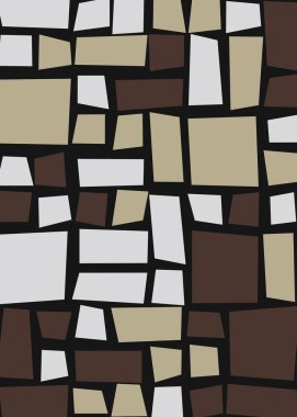 Ofset Quads üretken sanat arka planı, vektör illüstrasyonu