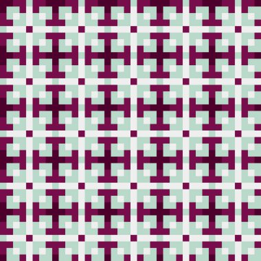 Soyut çapraz desen, üretken hesaplama sanatı, vektör illüstrasyonu