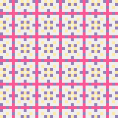 Soyut çapraz desenli üretken hesaplama sanatı çizimi