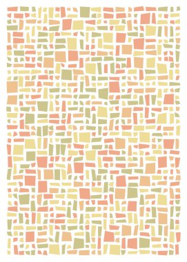 Ofset Quads üretken sanat arka planı, vektör illüstrasyonu