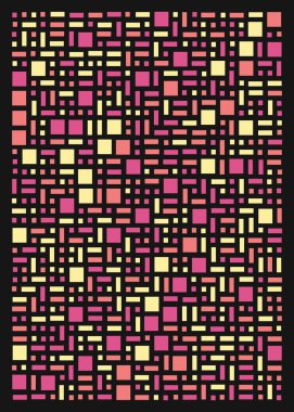 Ofset Quad üretken sanat arkaplan çizimi