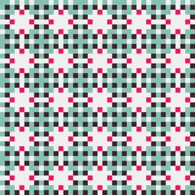 Soyut çapraz desenli üretken hesaplama sanatı çizimi