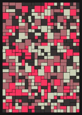 Ofset Quad üretken sanat arkaplan çizimi