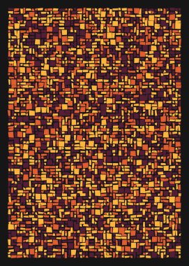 Ofset Quads üretken sanat arka planı, vektör illüstrasyonu