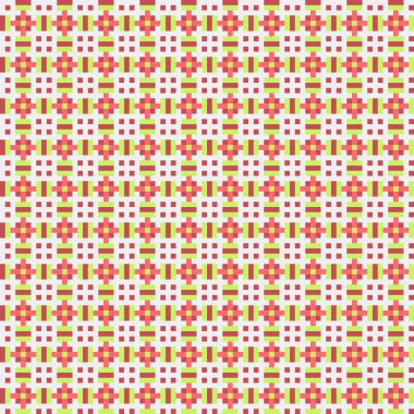 Soyut çapraz desenli üretken hesaplama sanatı çizimi