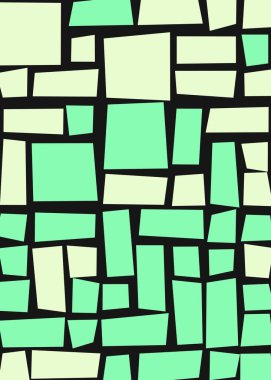 Ofset Quads üretken sanat arka planı, vektör illüstrasyonu