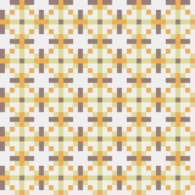 Soyut çapraz desenli üretken hesaplama sanatı çizimi