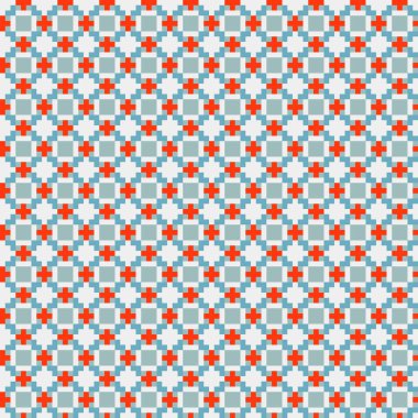 Soyut çapraz desen, üretken hesaplama sanatı, vektör illüstrasyonu